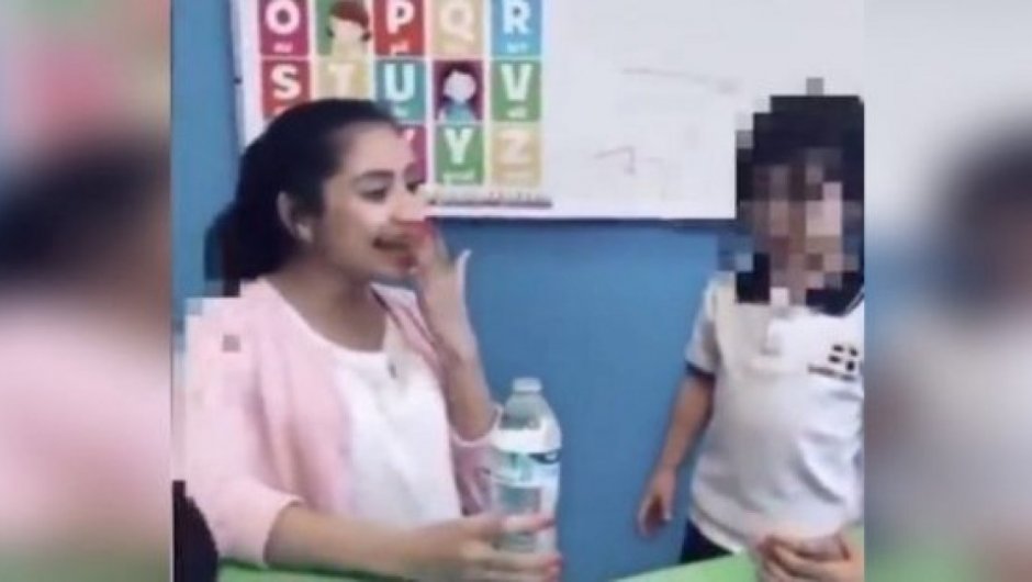 Daniella F fue despedida por mojar a la alumna y posteriormente subir el registro a las redes sociales.